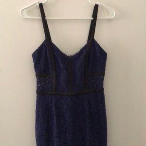 Lace blue dress!